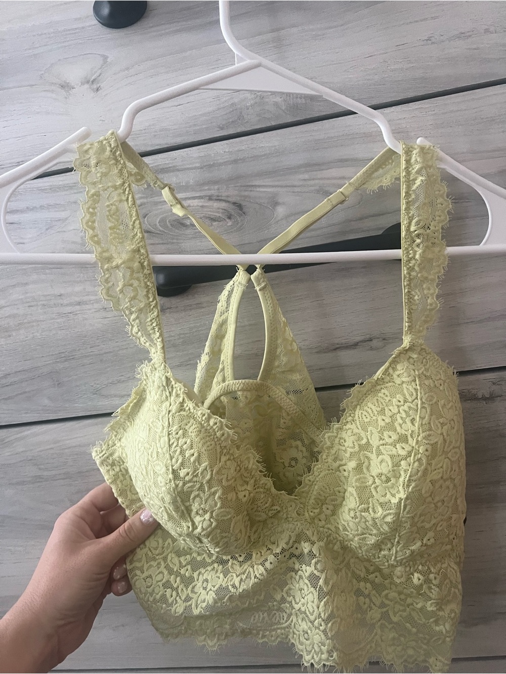 aerie Lace Bralette - Pale Yellow